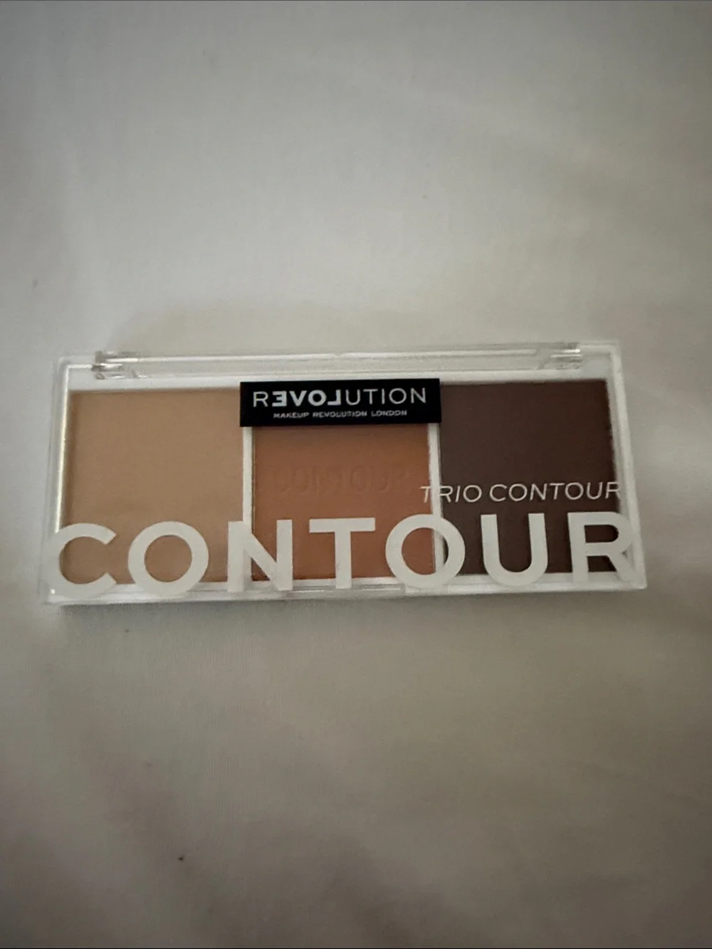 Revolution Contour Trio Palette – Cream, Warm Beige & Deep Brown